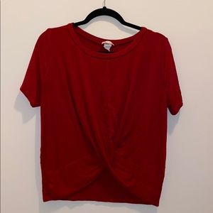 Criss - across red top